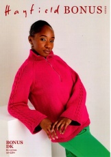 Knitting Pattern - Hayfield 10593 - Bonus DK - Sweater